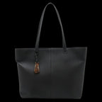 Black Leather Chanel Shoulder Bag