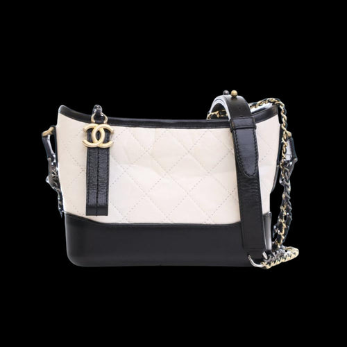 Black Leather Chanel Crossbody Bag