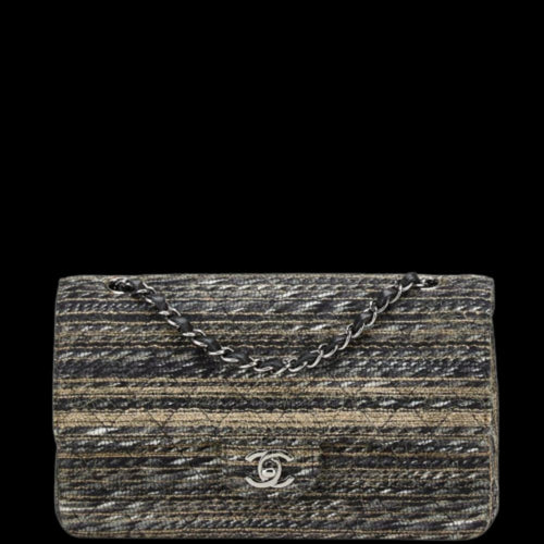 Black Leather Chanel Flap Bag