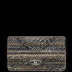 Black Leather Chanel Flap Bag