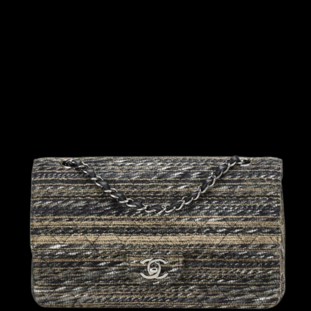 Black Leather Chanel Flap Bag