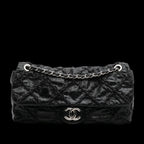 Black Leather Chanel Shoulder Bag