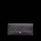 Black Leather Chanel Flap Bag