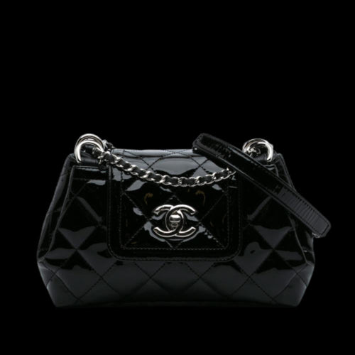 Black Leather Chanel Flap Bag