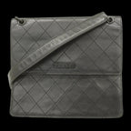Black Leather Chanel Shoulder Bag