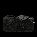 Black Leather Chanel Crossbody Bag