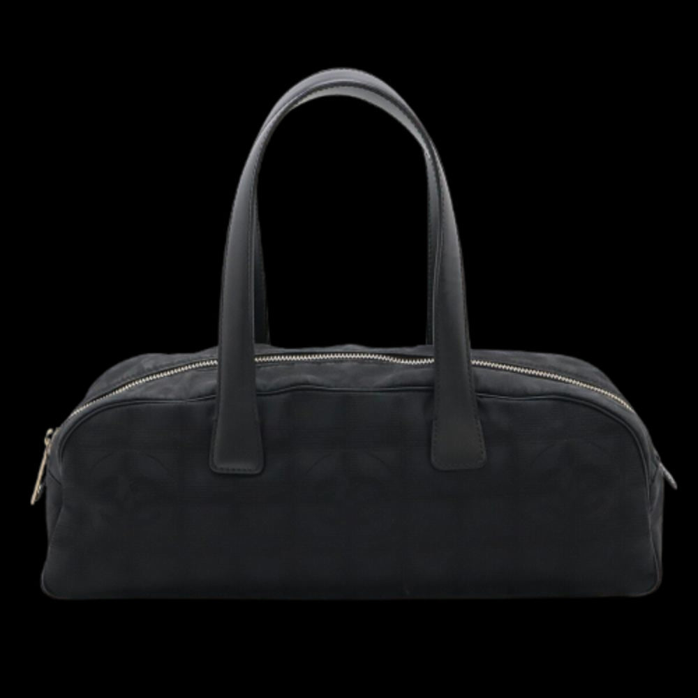 Black Leather Chanel Travel Line