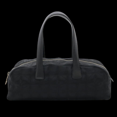 Black Leather Chanel Travel Line