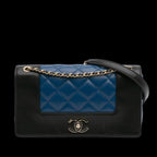 Black Leather Chanel Flap Bag