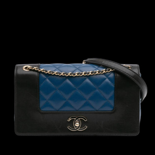 Black Leather Chanel Flap Bag