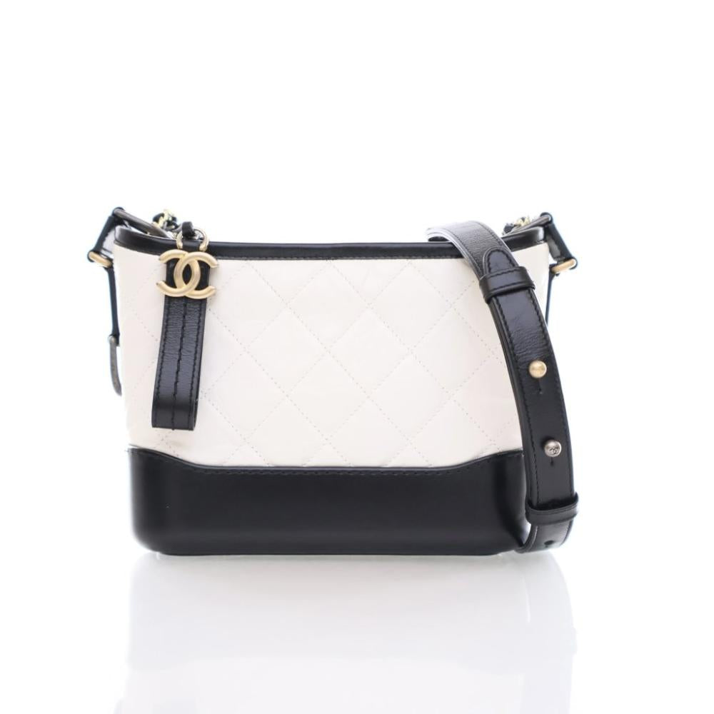 Black Leather Chanel Crossbody Bag