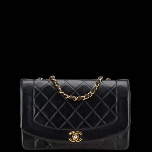 Black Leather Chanel Crossbody Bag