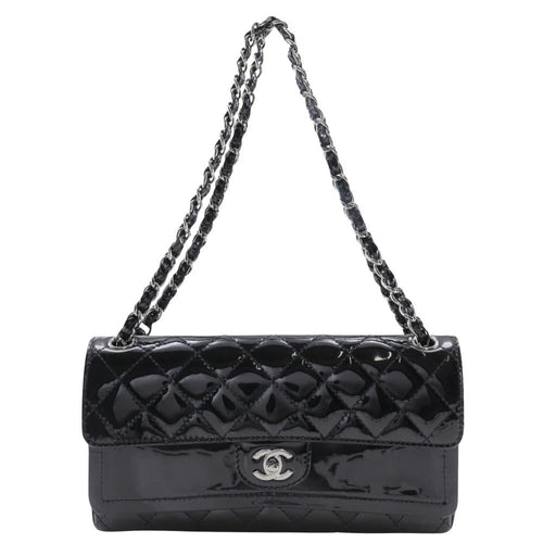 Black Leather Chanel Shoulder Bag