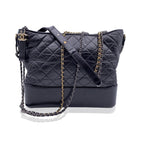 Black Leather Chanel Crossbody Bag