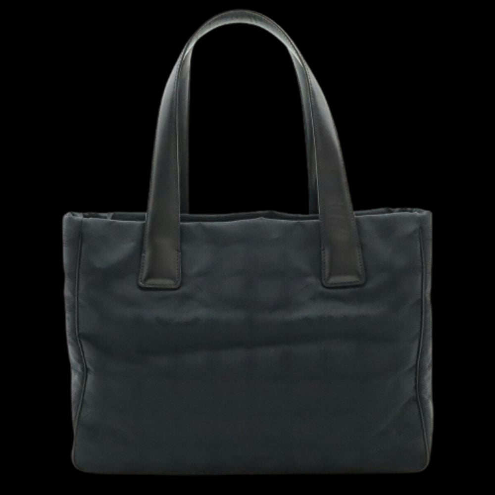 Black Leather Chanel Travel Line