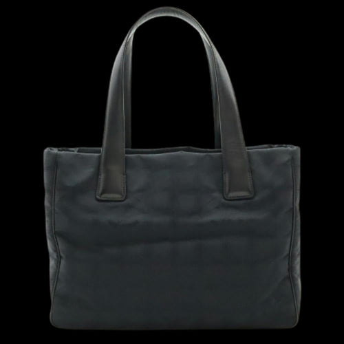 Black Leather Chanel Travel Line