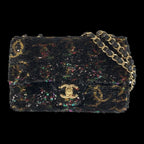 Black Leather Chanel Shoulder Bag