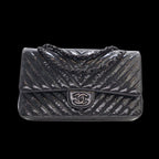 Black Leather Chanel Flap Bag