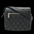 Black Leather Chanel Crossbody Bag