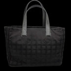 Black Leather Chanel Travel Line