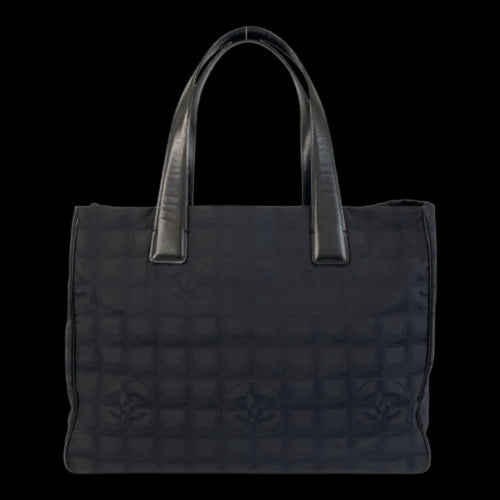 Black Leather Chanel Travel Line
