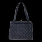 Black Leather Chanel Shoulder Bag