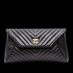 Black Leather Chanel Flap Bag