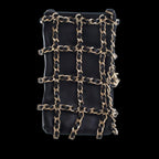 Black Leather Chanel Crossbody Bag