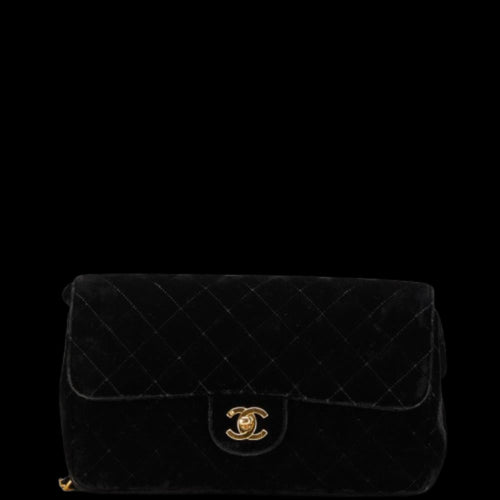 Black Leather Chanel Backpack