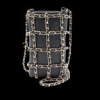 Black Leather Chanel Crossbody Bag