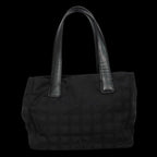 Black Leather Chanel Travel Line