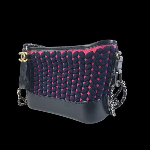 Black Leather Chanel Shoulder Bag