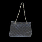 Black Leather Chanel Shoulder Bag