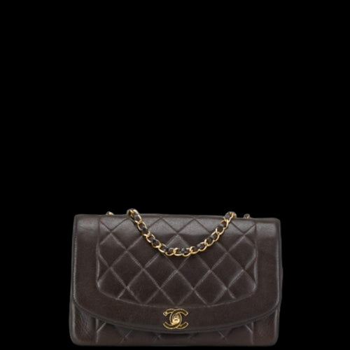 Black Leather Chanel Flap Bag