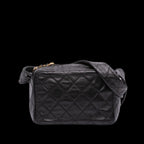 Black Leather Chanel Crossbody Bag