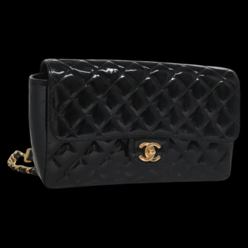 Black Leather Chanel Backpack