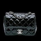 Black Leather Chanel Flap Bag