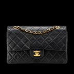 Black Leather Chanel Flap Bag