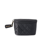 Black Leather Chanel Crossbody Bag