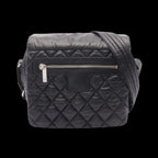 Black Leather Chanel Crossbody Bag