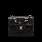 Black Leather Chanel Shoulder Bag