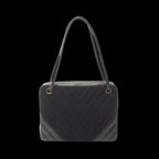 Black Leather Chanel Travel Bag