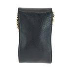Black Leather Chanel Shoulder Bag