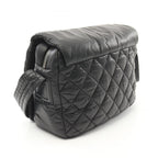 Black Leather Chanel Crossbody Bag