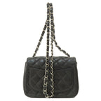Black Leather Chanel Shoulder Bag