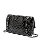 Black Leather Chanel Flap Bag