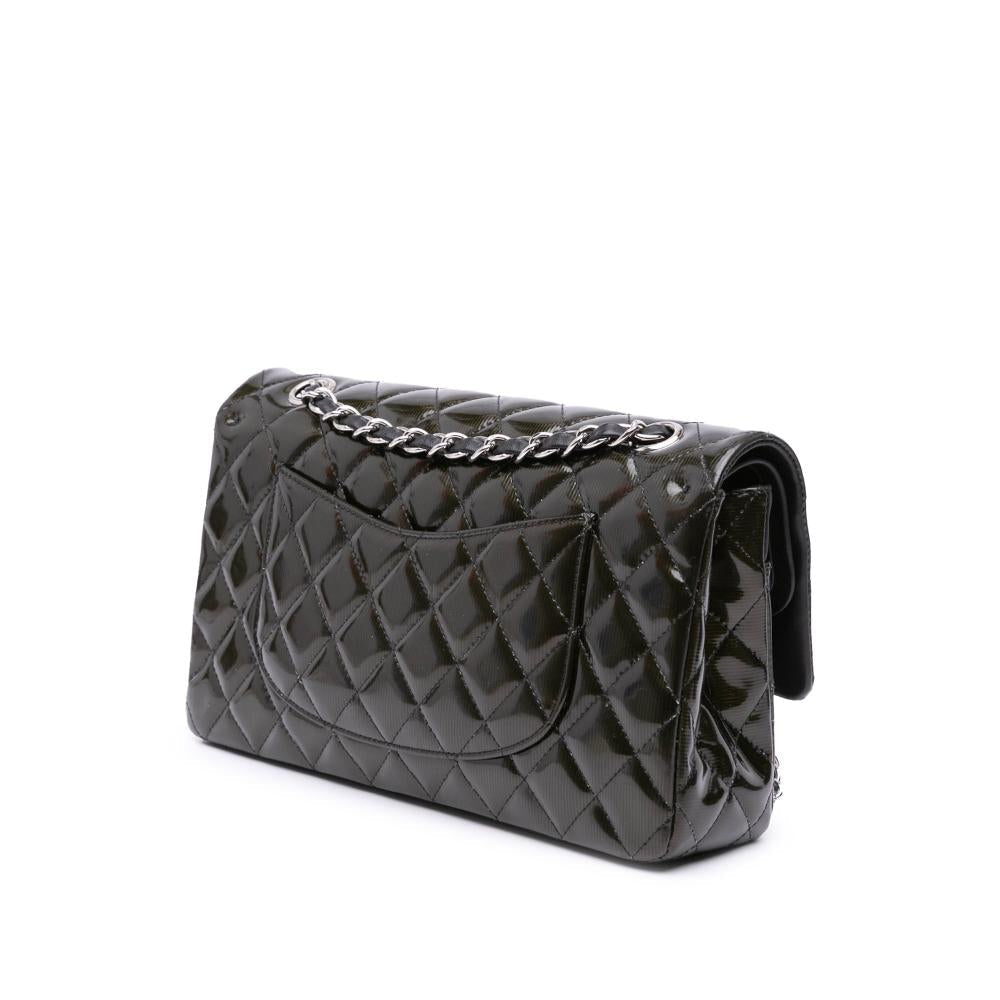 Black Leather Chanel Flap Bag
