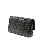 Black Leather Chanel Flap Bag