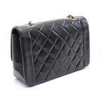 Black Leather Chanel Flap Bag