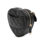 Black Leather Chanel Crossbody Bag